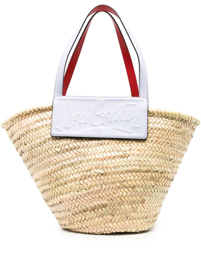 Neutral Loubishore Basket Tote Bag