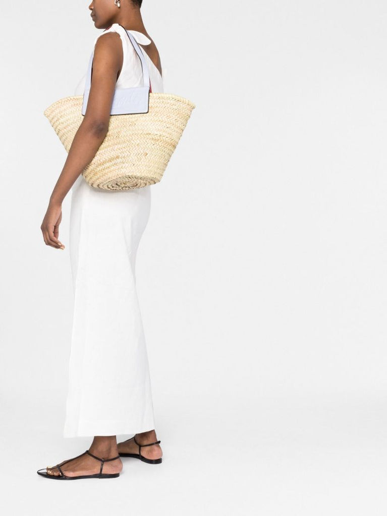 Neutral Loubishore Basket Tote Bag