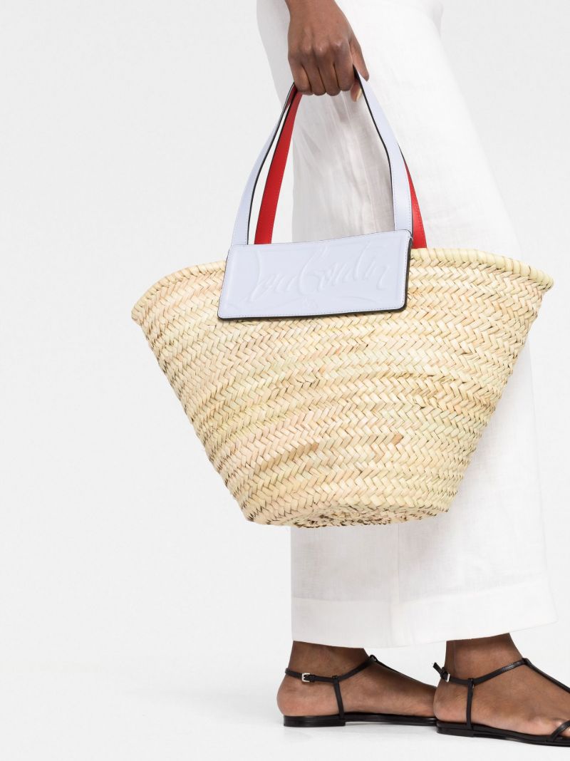 Neutral Loubishore Basket Tote Bag