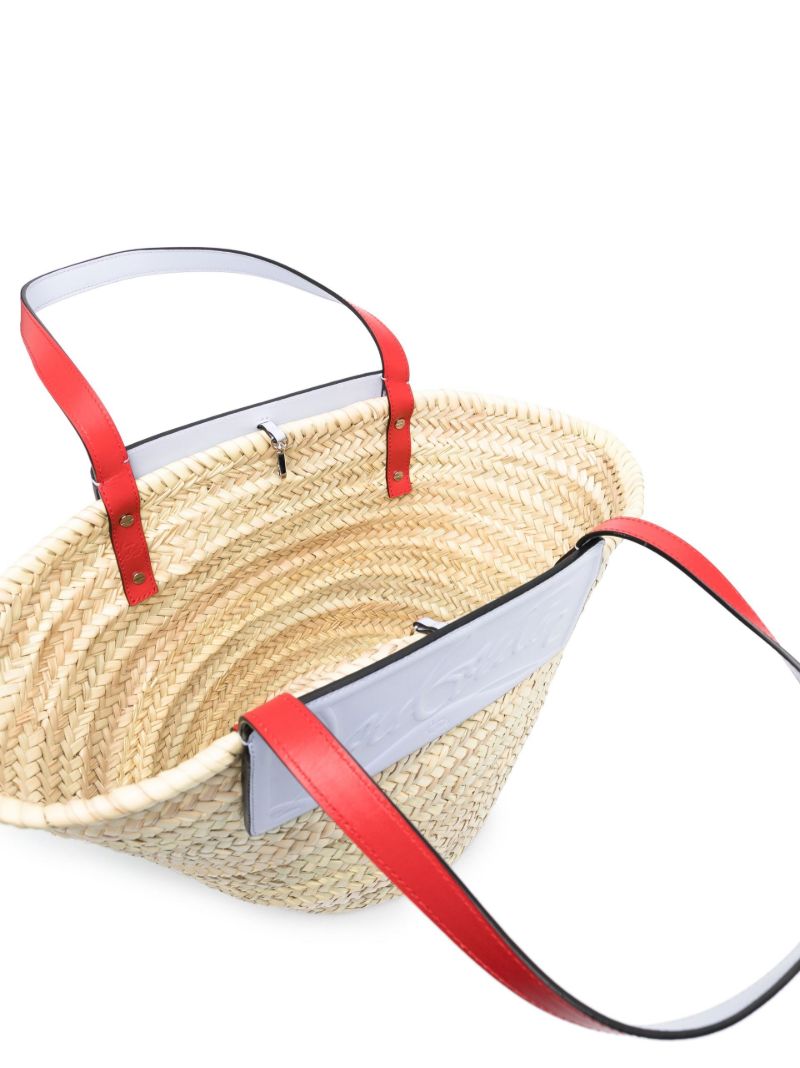 Neutral Loubishore Basket Tote Bag