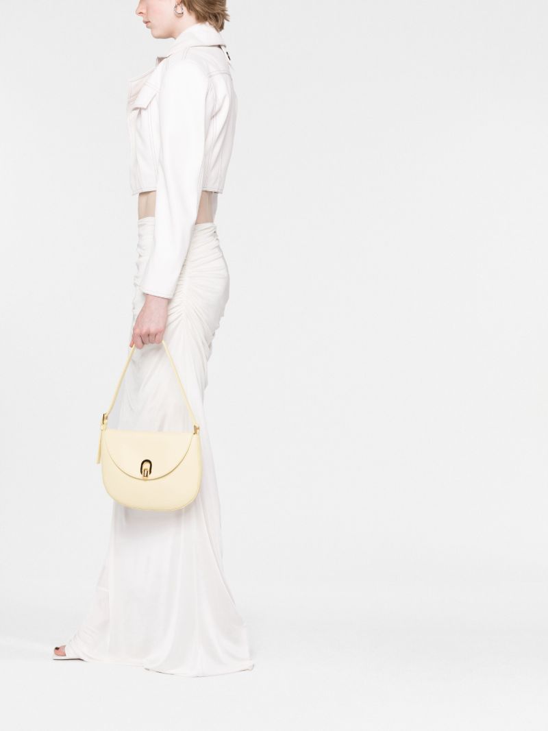 Yellow Tondo Leather Shoulder Bag