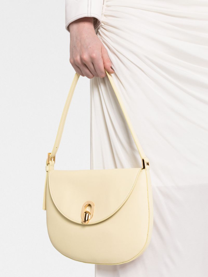 Yellow Tondo Leather Shoulder Bag