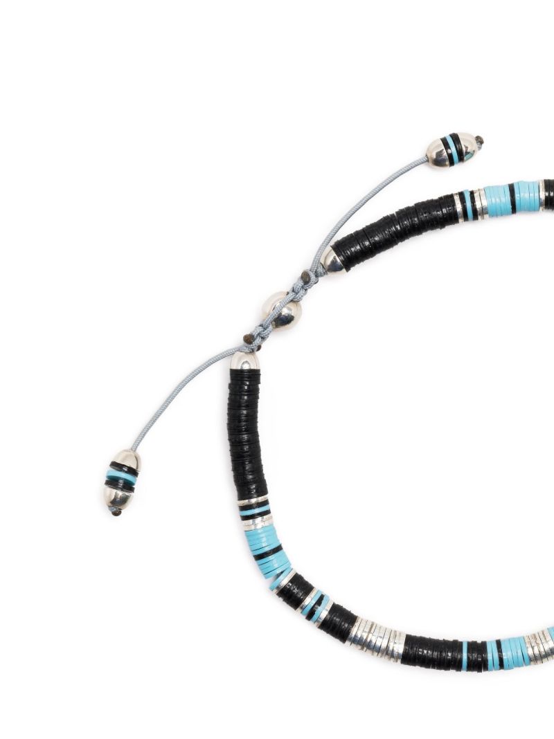 18k White Gold Beaded Bracelet