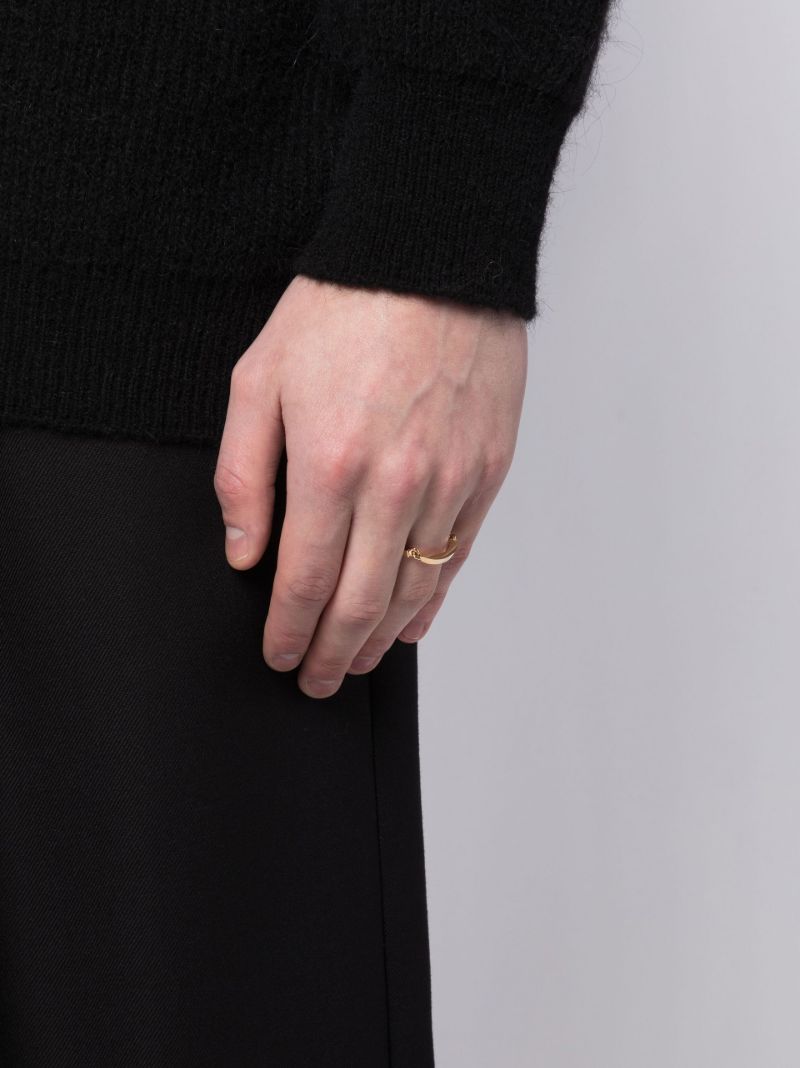 18k Yellow Gold Caleum Link Band Ring