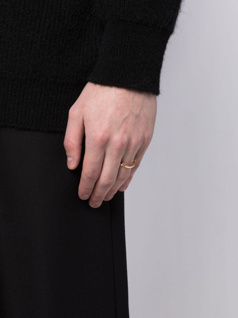 18k Yellow Gold Caleum Link Band Ring