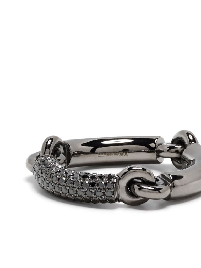 Black Solstice Diamond Band Ring