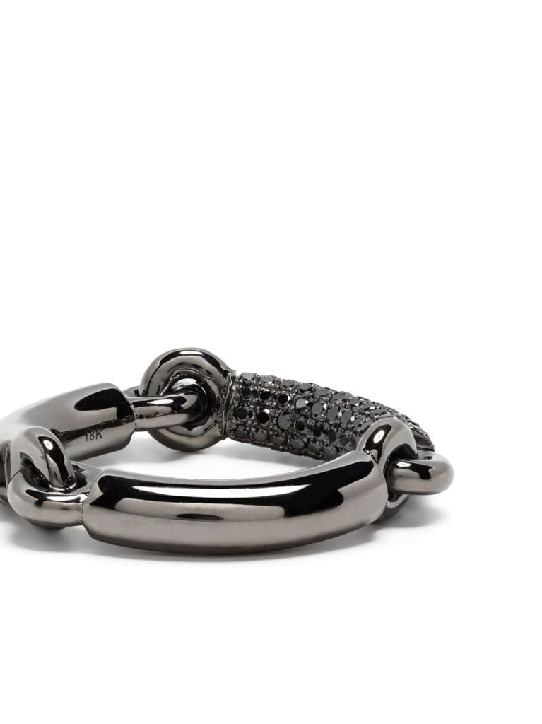 Black Solstice Diamond Band Ring