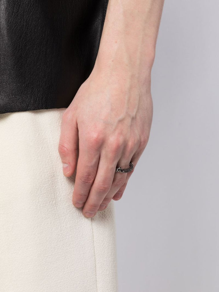 Black Solstice Diamond Band Ring