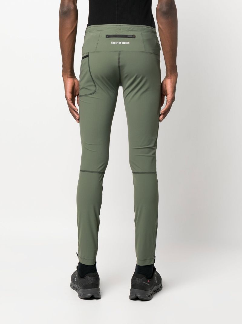 Green Motif Print Leggings
