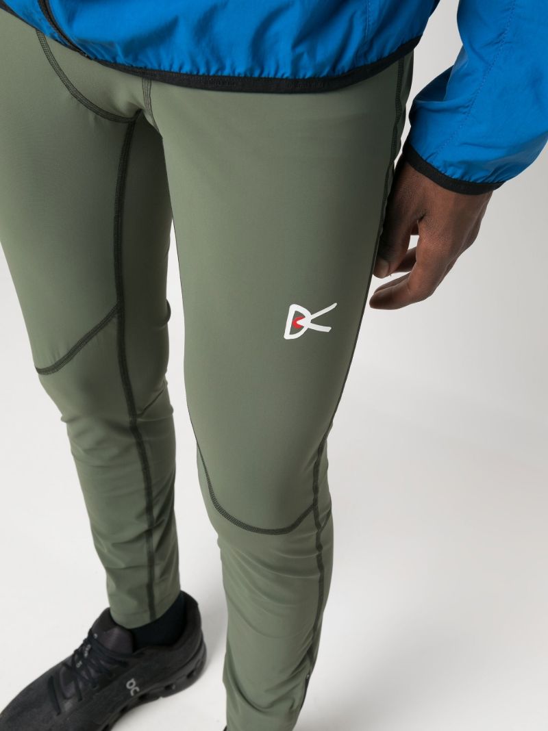 Green Motif Print Leggings