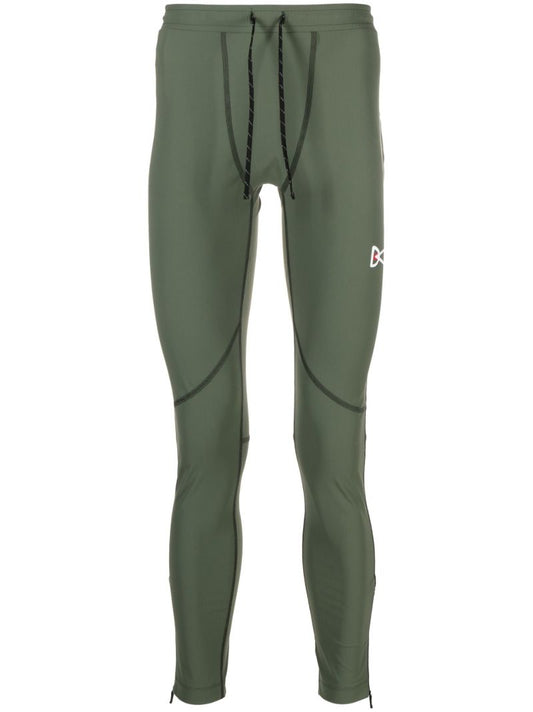 Green Motif Print Leggings