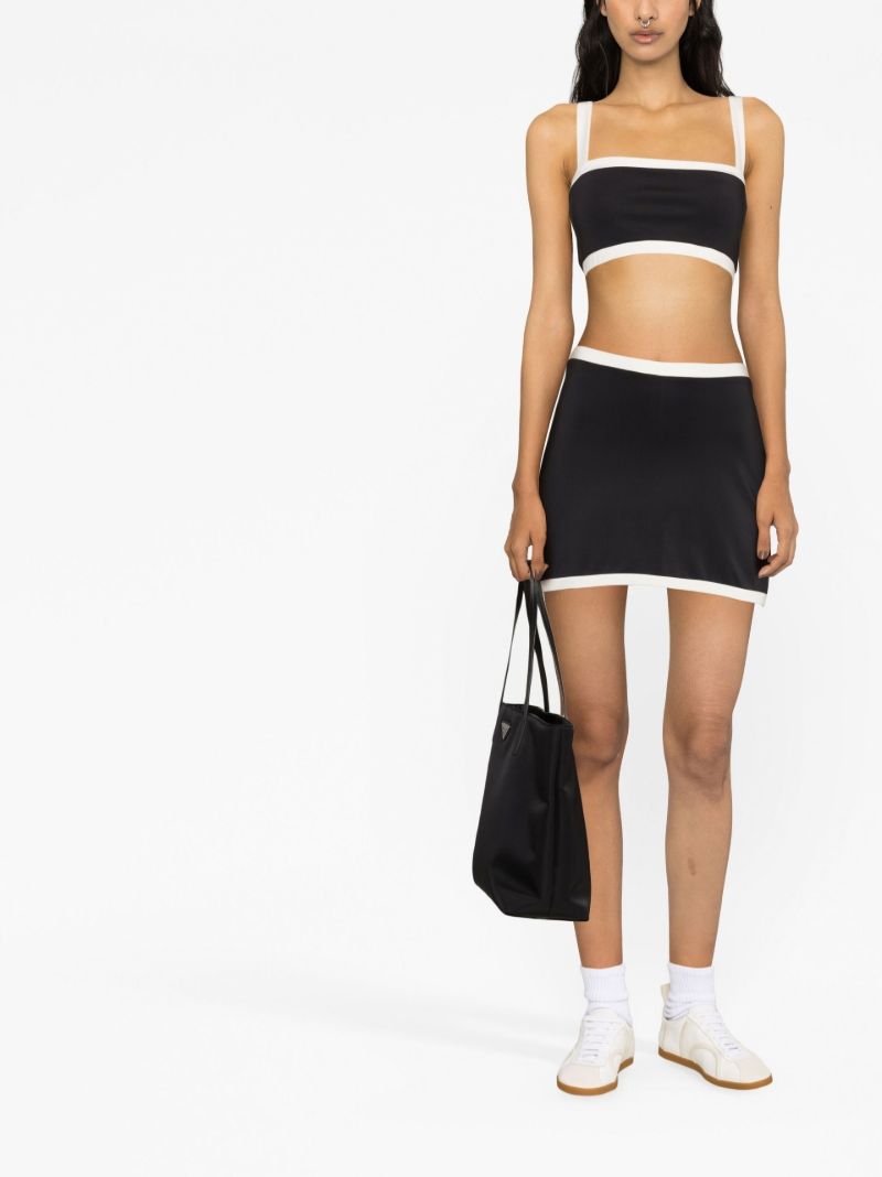 Black Adelina Ecomove Skirt and Top Set