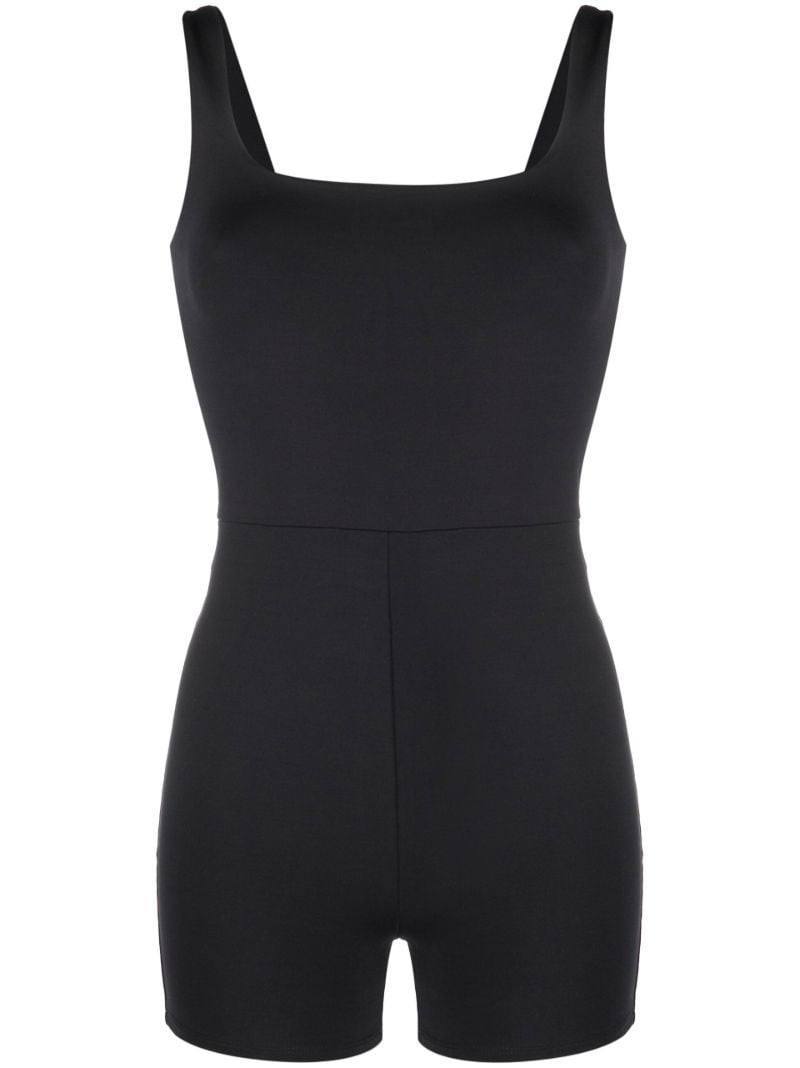Black Square Neck Jumpsuit