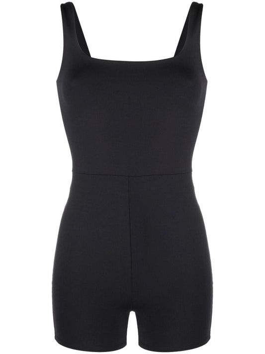 Black Square Neck Jumpsuit