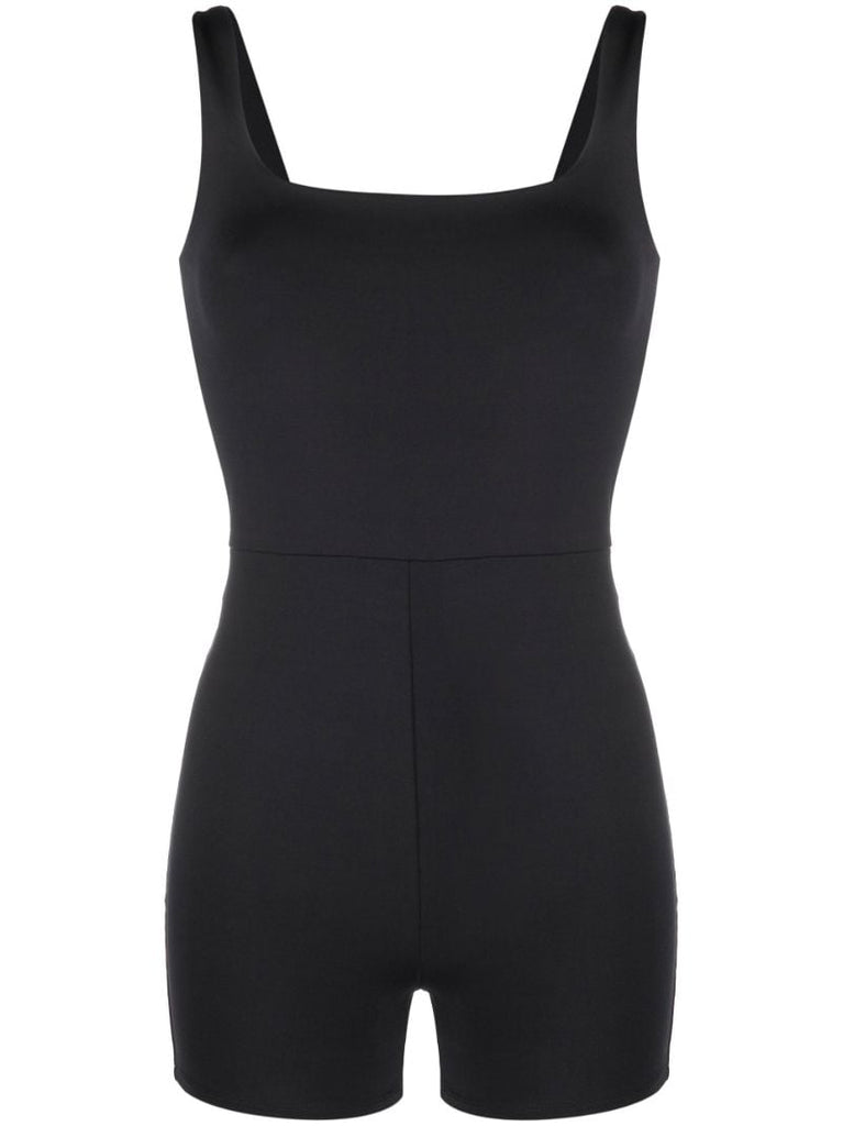 Black Square Neck Jumpsuit