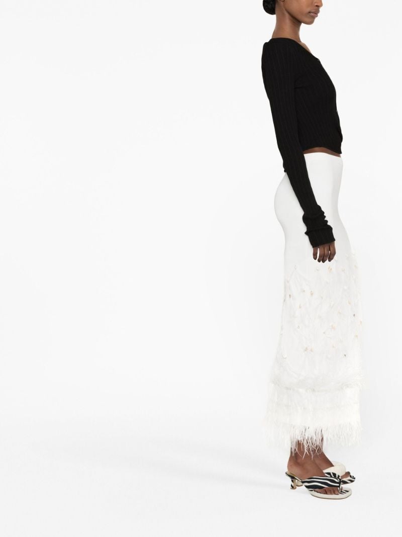 Black Ribbed Wrap Cardigan