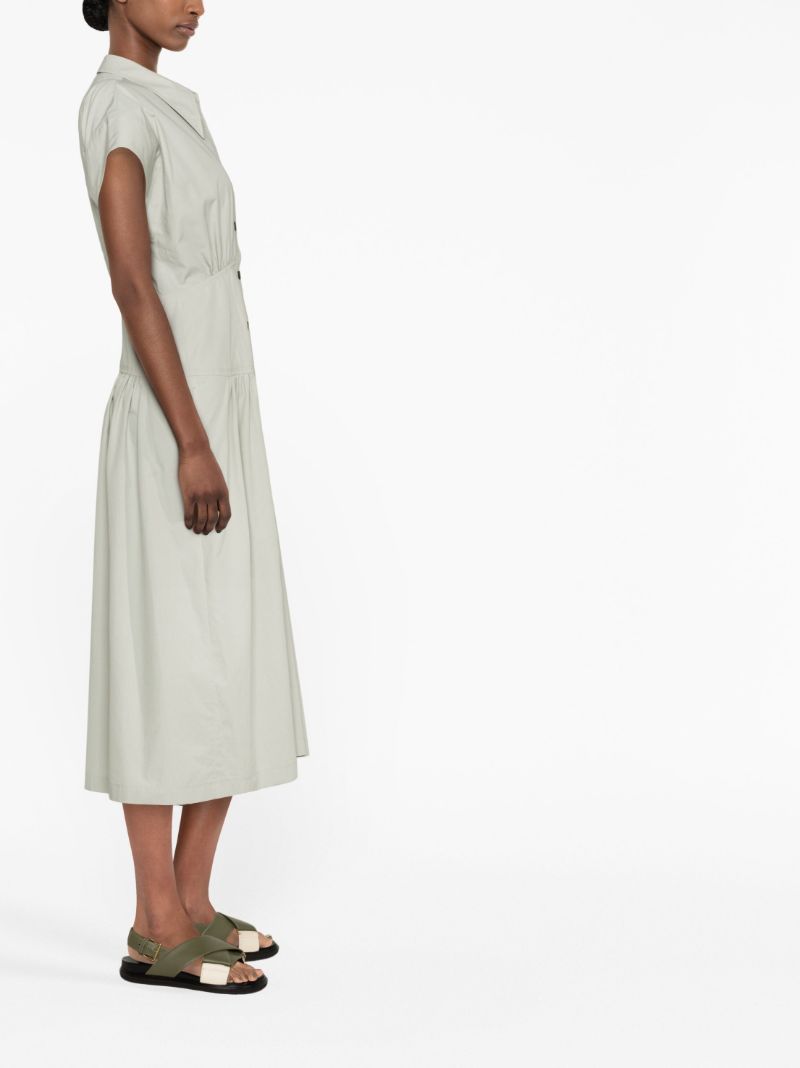 Green Midi Shirt Dress