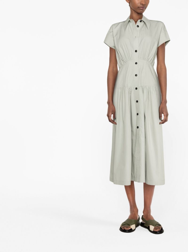 Green Midi Shirt Dress
