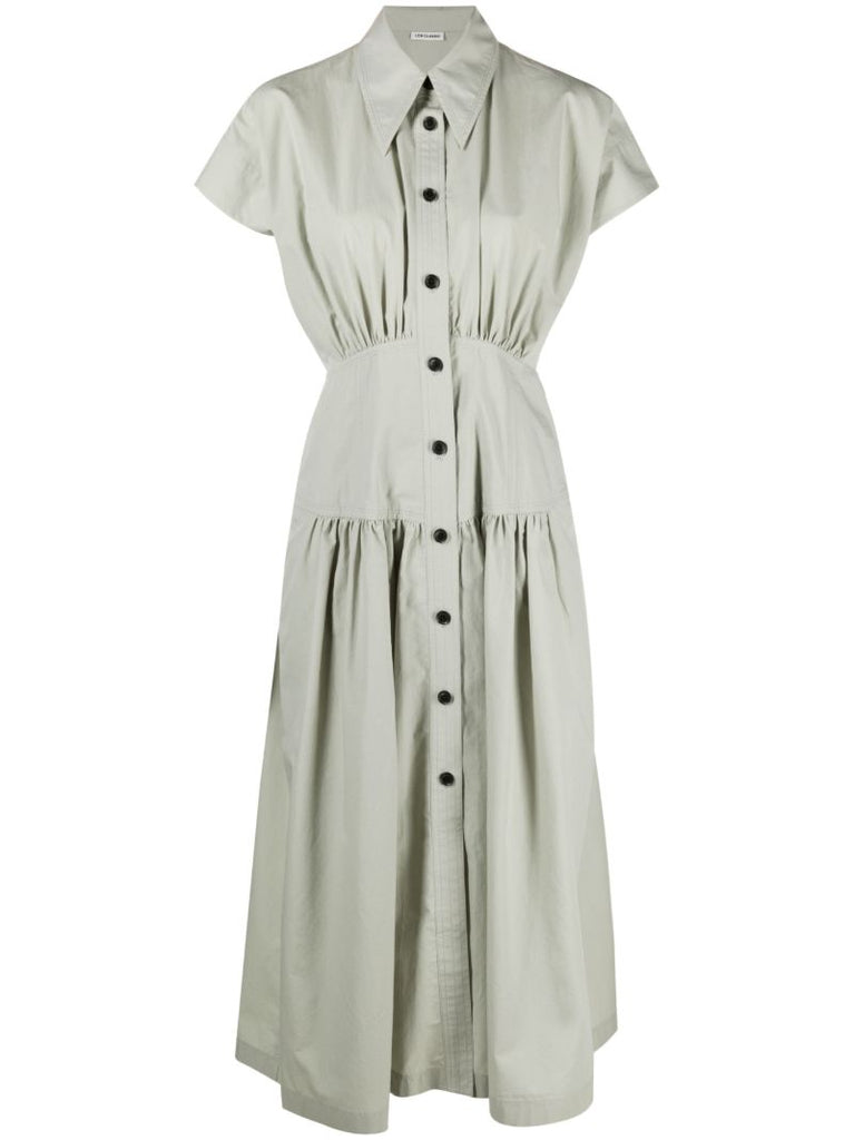 Green Midi Shirt Dress