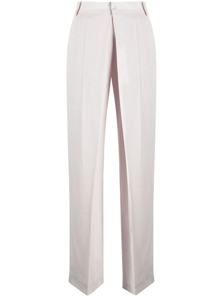Purple Deep Tuck Tailored Trousers