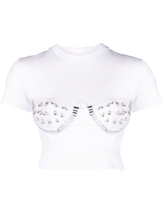 White Crystal Watermelon Cup T-shirt