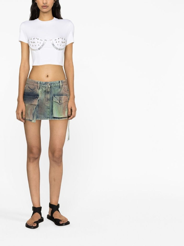 White Crystal Watermelon Cup T-shirt