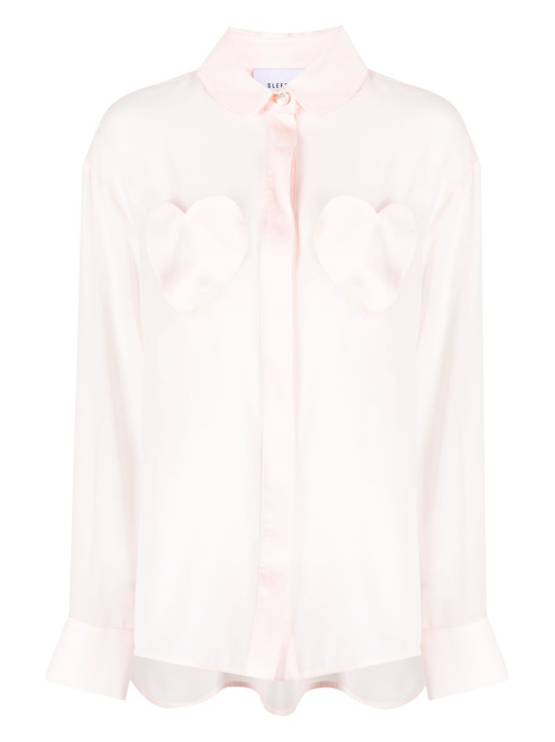 Pink Montmartre Heart Pyjama Shirt
