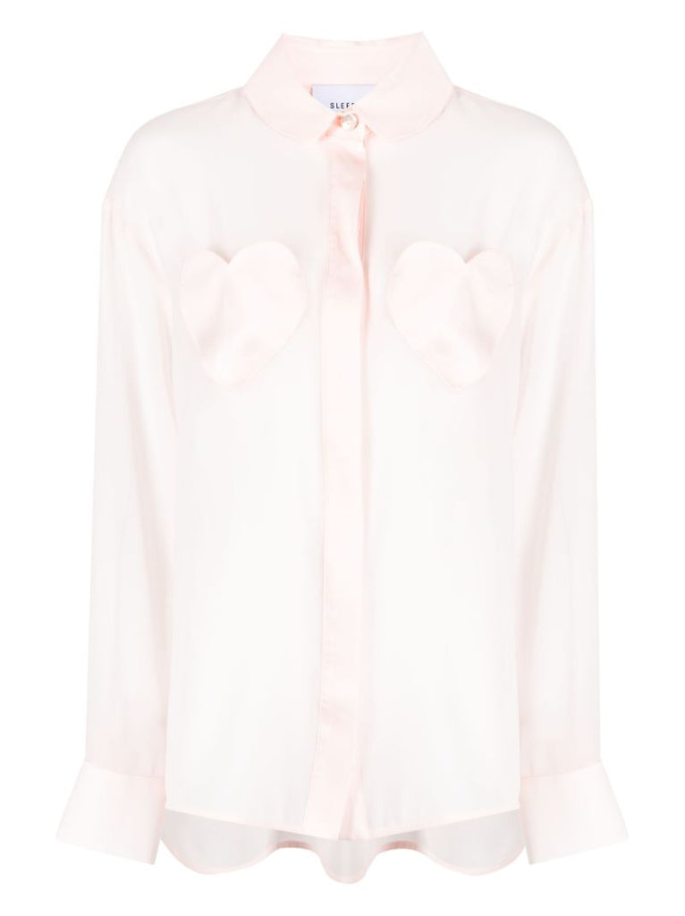 Pink Montmartre Heart Pyjama Shirt