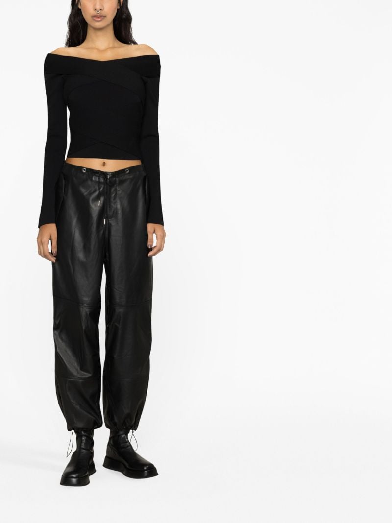 Black Fae Leather Trousers