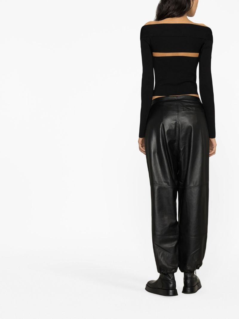 Black Fae Leather Trousers
