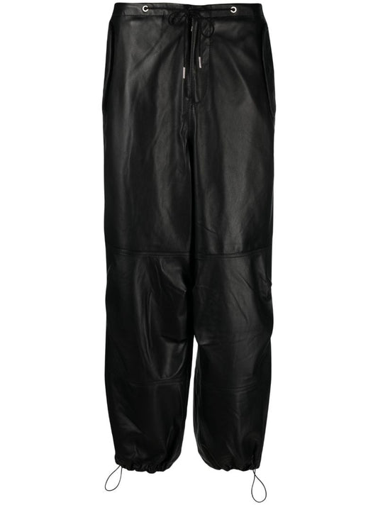 Black Fae Leather Trousers