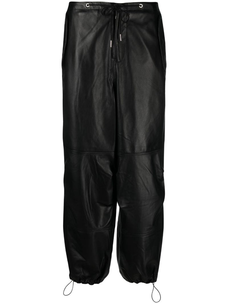 Black Fae Leather Trousers