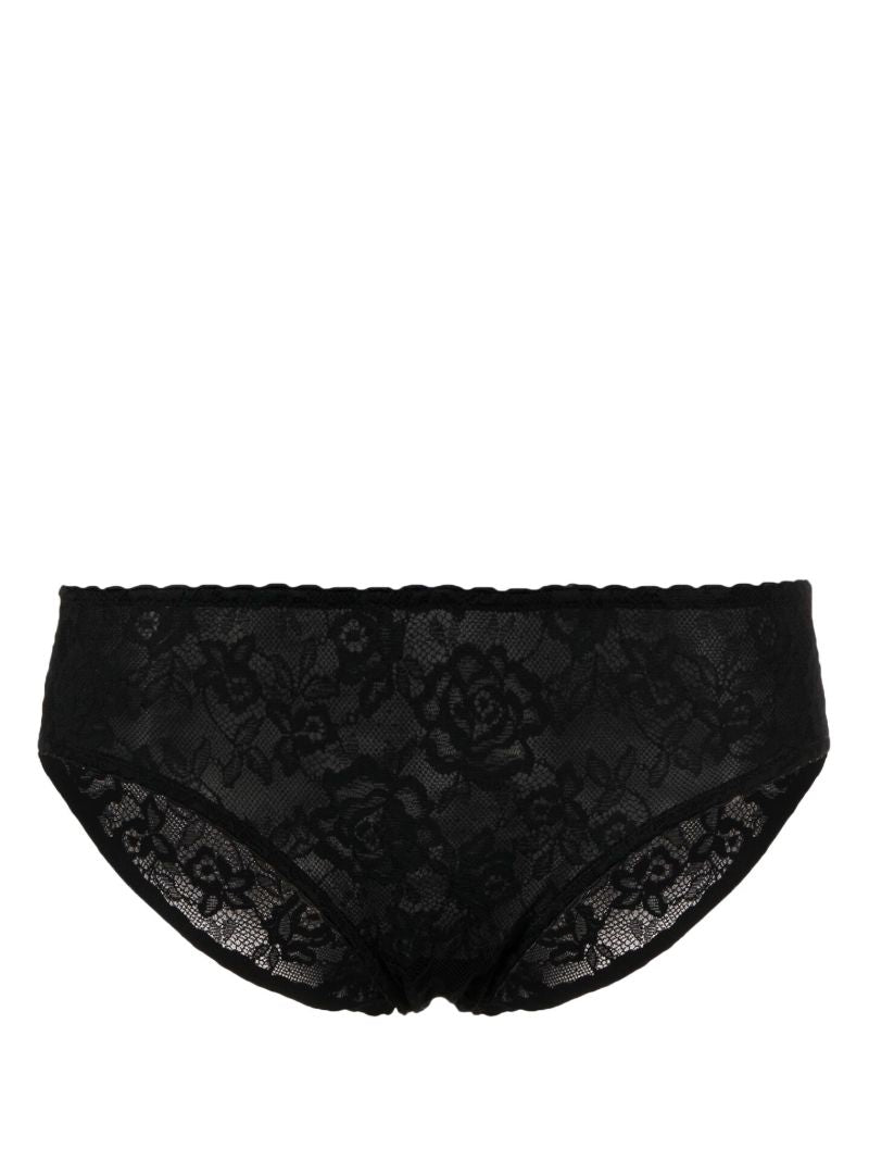 X Kim Kardashian Black Lace Briefs
