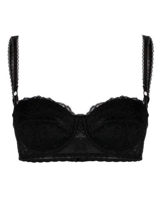 Black Balconette Lace Bra