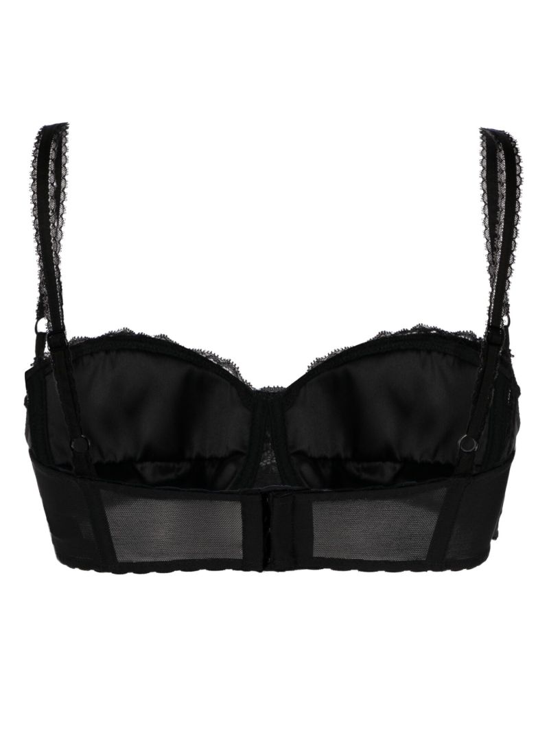 Black Balconette Lace Bra
