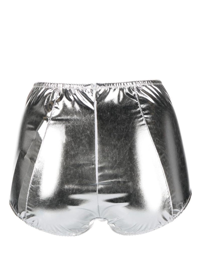 X Kim Kardashian Silver-tone Metallic Boxers