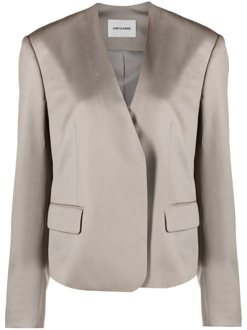 Grey Wool Blazer