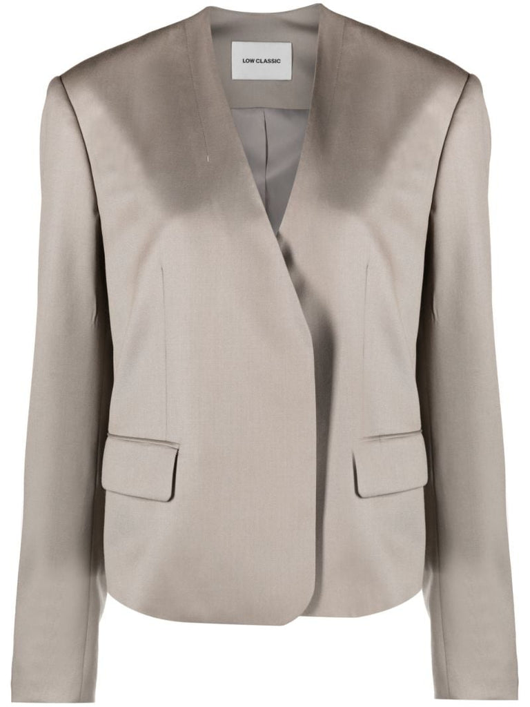 Grey Wool Blazer