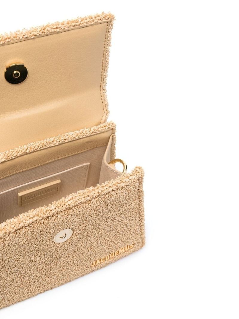 Neutral Le Chiquito Moyen Leather Top Handle Bag