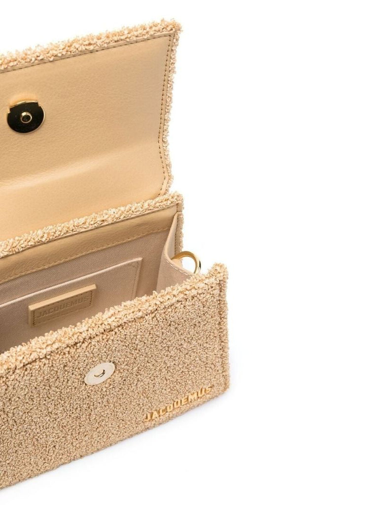 Neutral Le Chiquito Moyen Leather Top Handle Bag