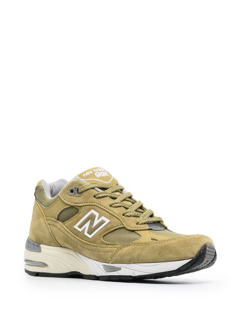 Green Made in Uk 991 Suede Sneakers