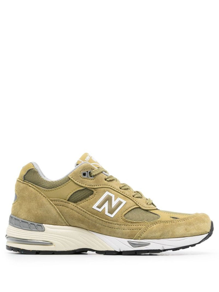 Green Made in Uk 991 Suede Sneakers