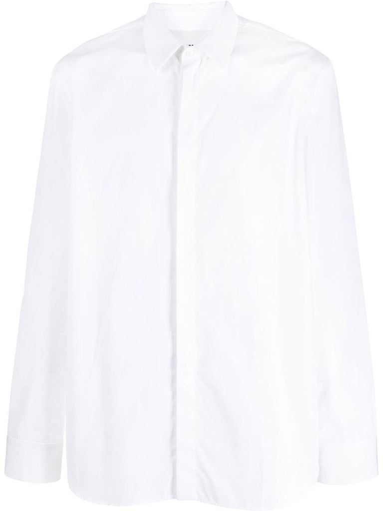 White Long Sleeved Cotton Shirt