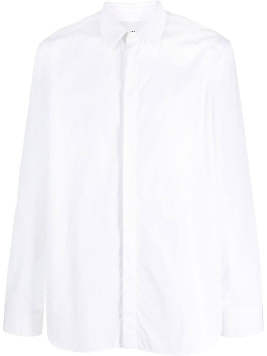 White Long Sleeved Cotton Shirt