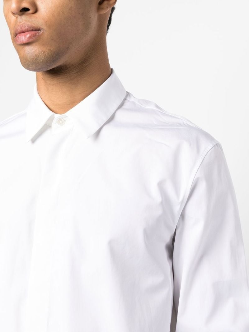 White Long Sleeved Cotton Shirt