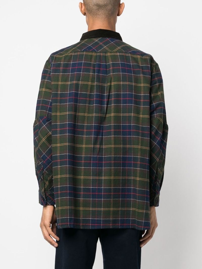 X and Wander Blue Tartan Print Shirt