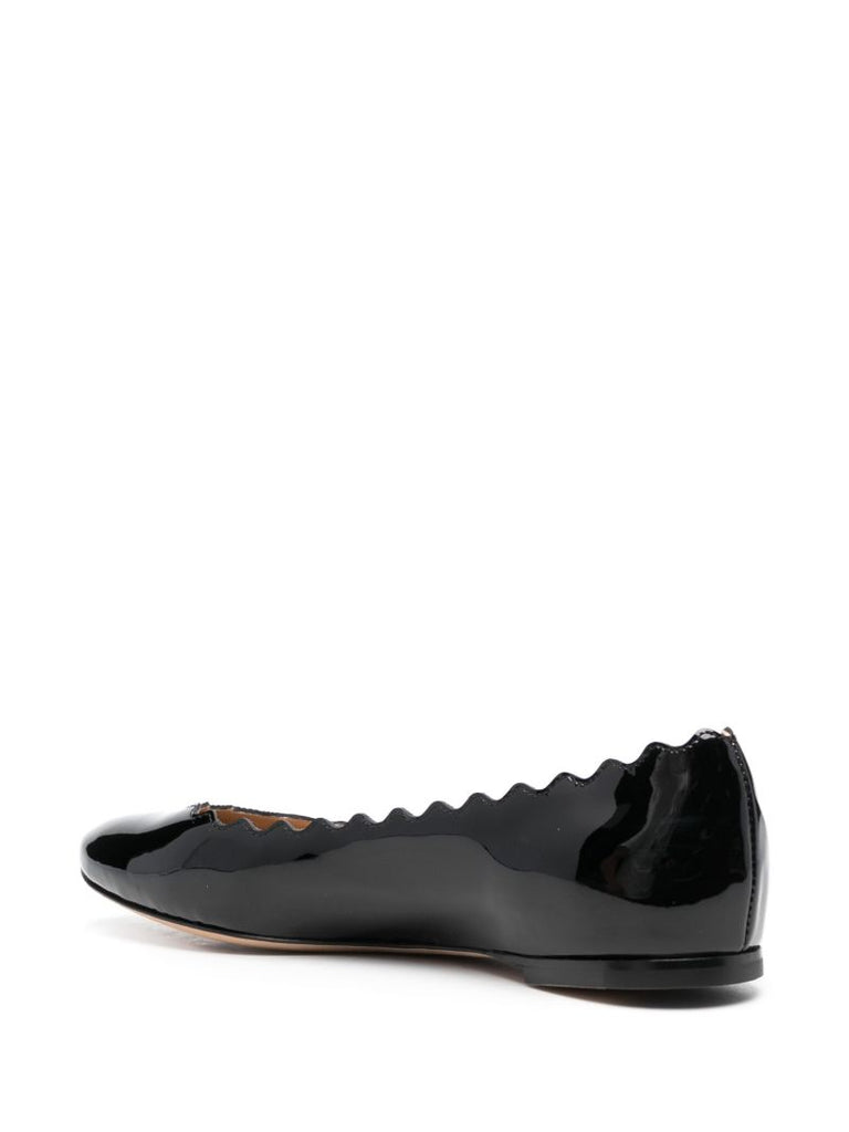 Black Patent Leather Ballet Flats