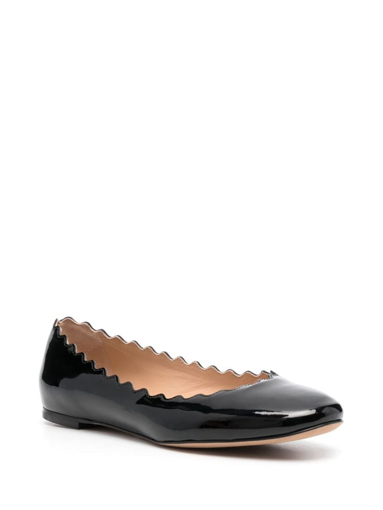 Black Patent Leather Ballet Flats