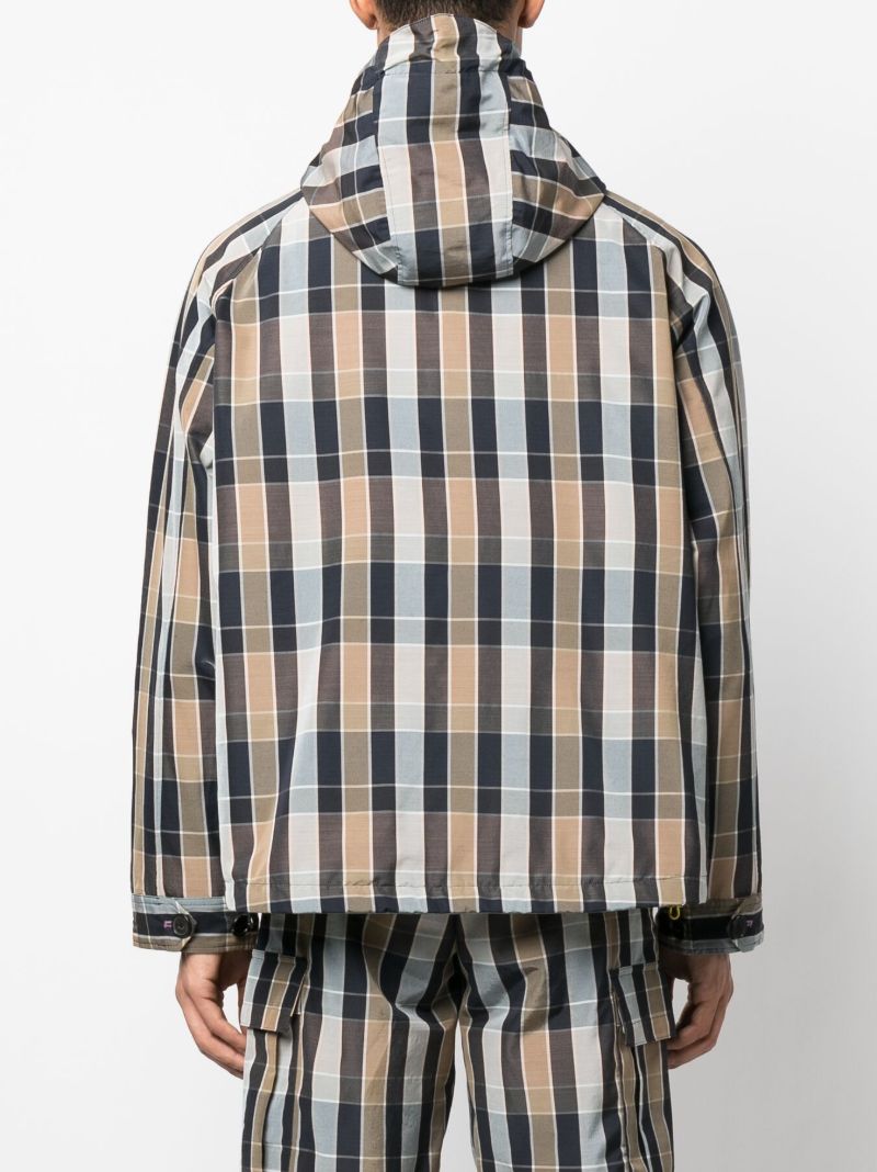 X Paul Smith Brown Reversible Hooded Jacket