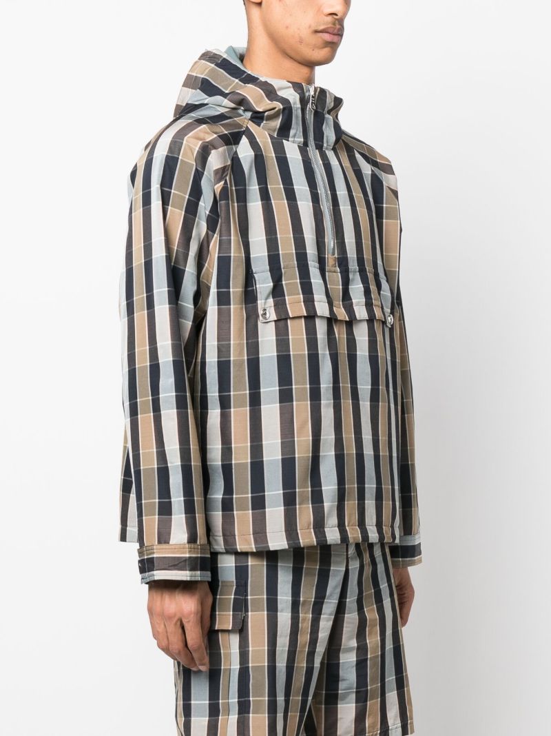 X Paul Smith Brown Reversible Hooded Jacket